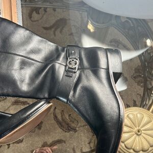Michael Kors Black Leather long  Boots